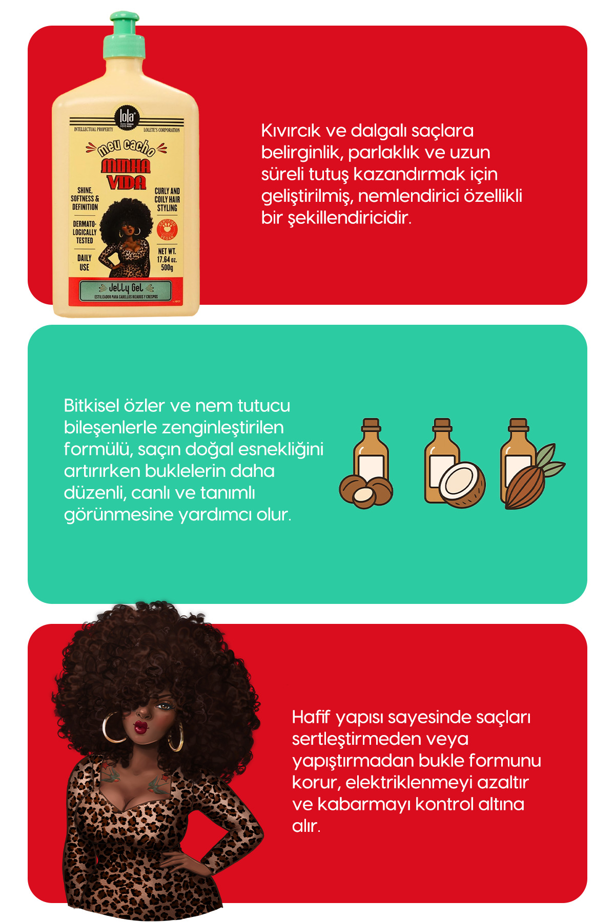 Meu Cacho Minha Vida Kıvırcık ve Dalgalı Saçlar İçin Bukle Belirginleştirici Şekillendirici Jel,500g — TYCFAE654B473A43A63143500 — تصویر 4 از 5