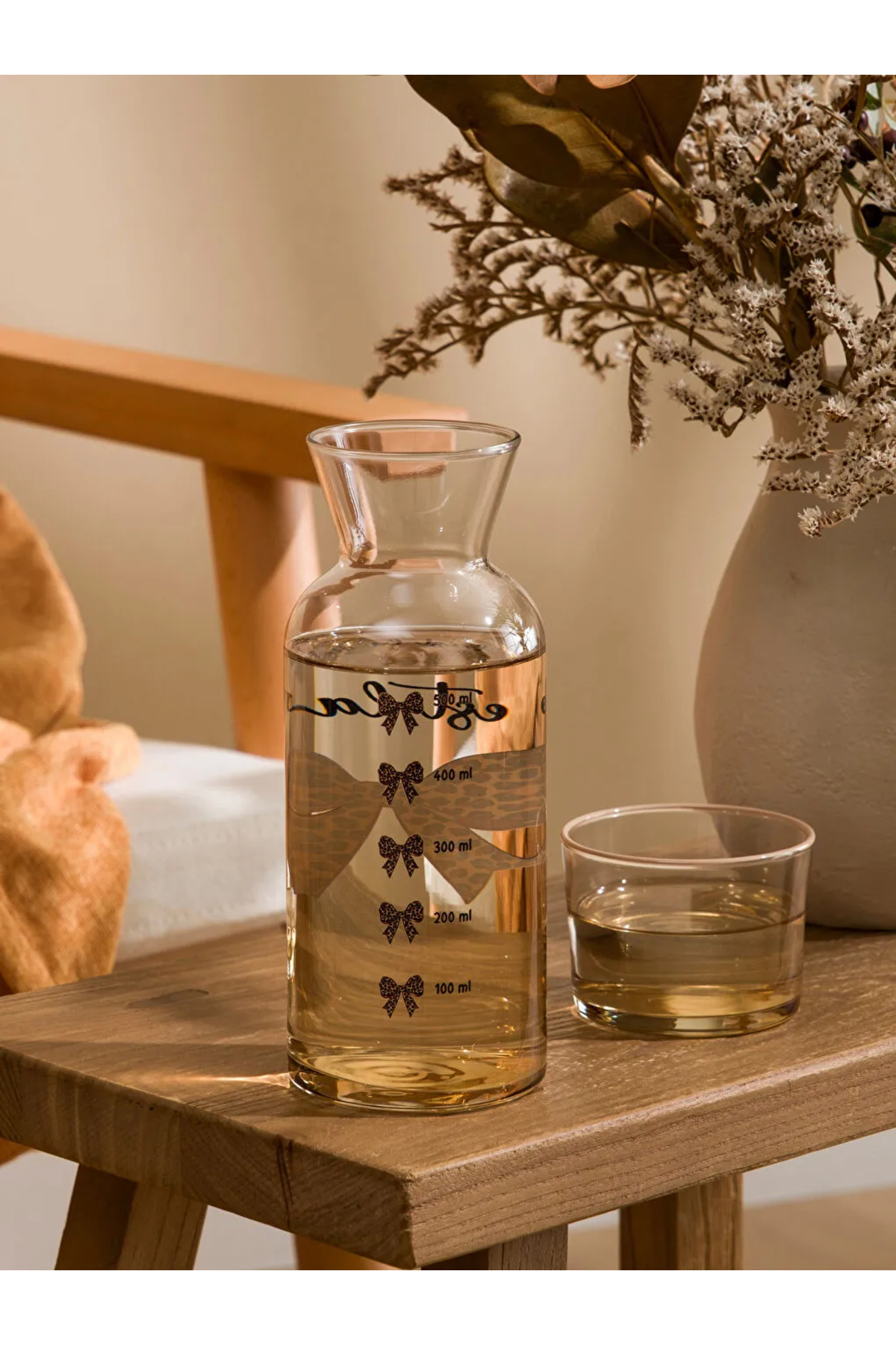 سرپوش شیشه‌ای با طرح پاپیون مخلوط 700 میلی‌لیتر LCW HOME