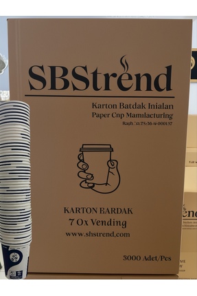 SBStrend Üreticiden 1000 Adet koli 7 oz karton bardak-SBStrend