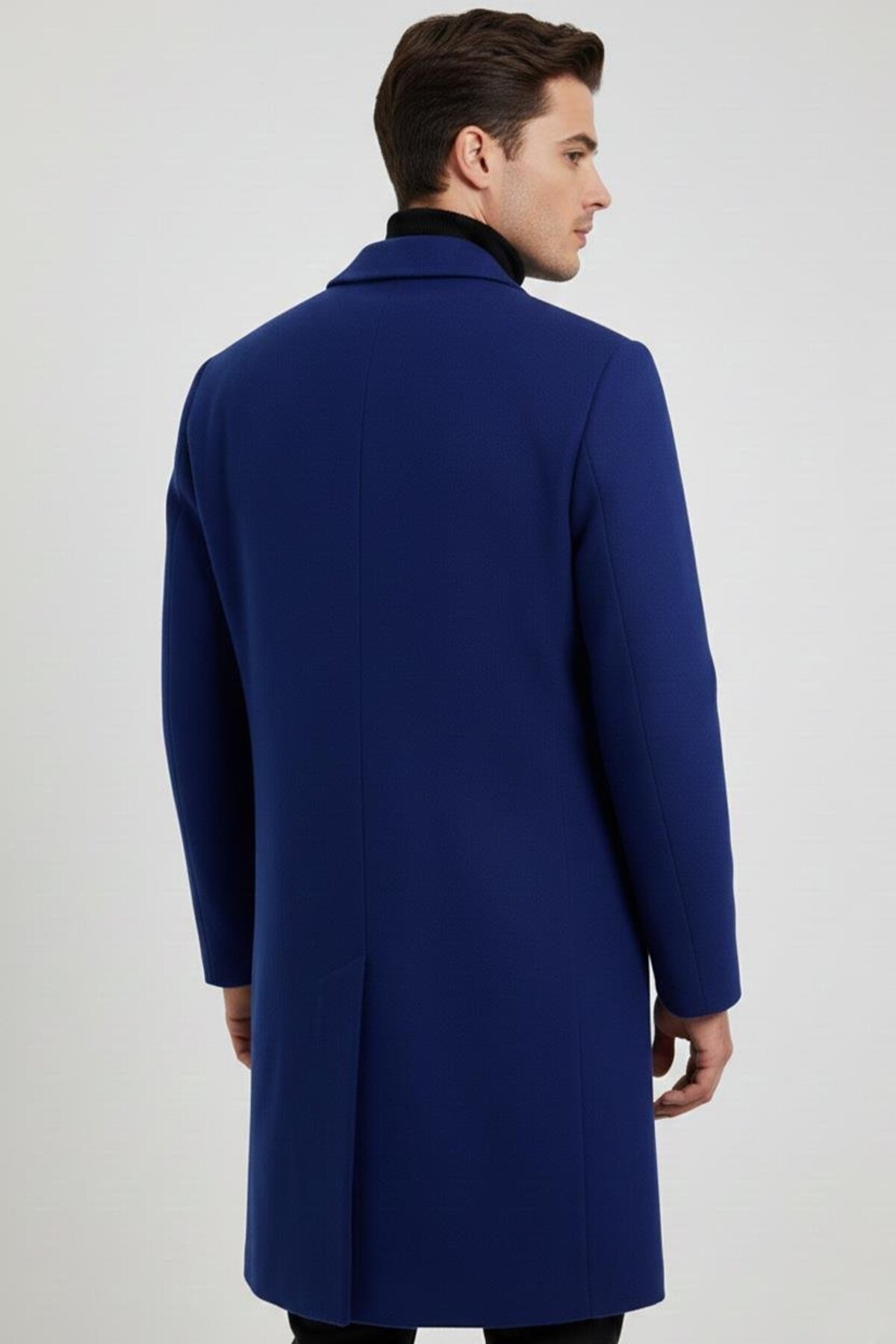 Uki  Koyu Mavi Mono Yaka Kaban - Görsel 2