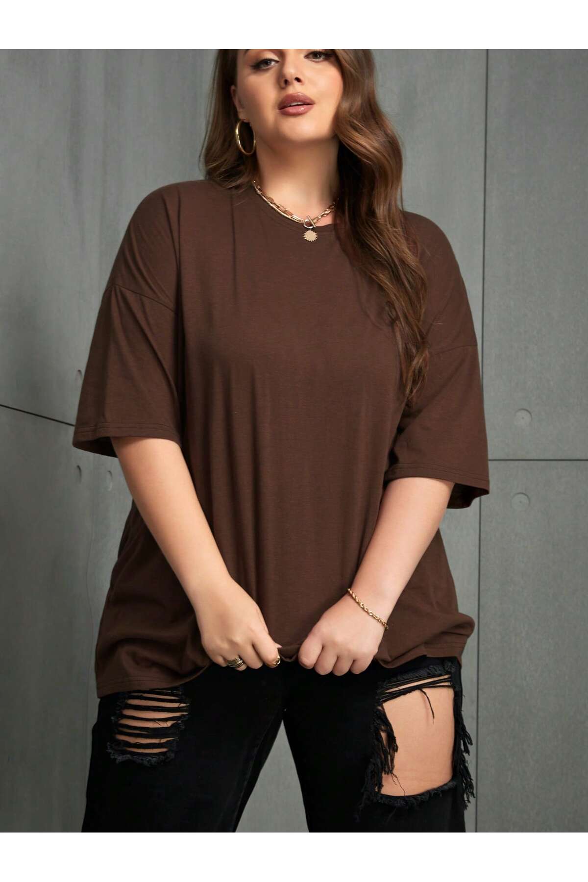 DAXİS Sportwear Company Bisiklet Yaka Penye T-shirt görsel 5