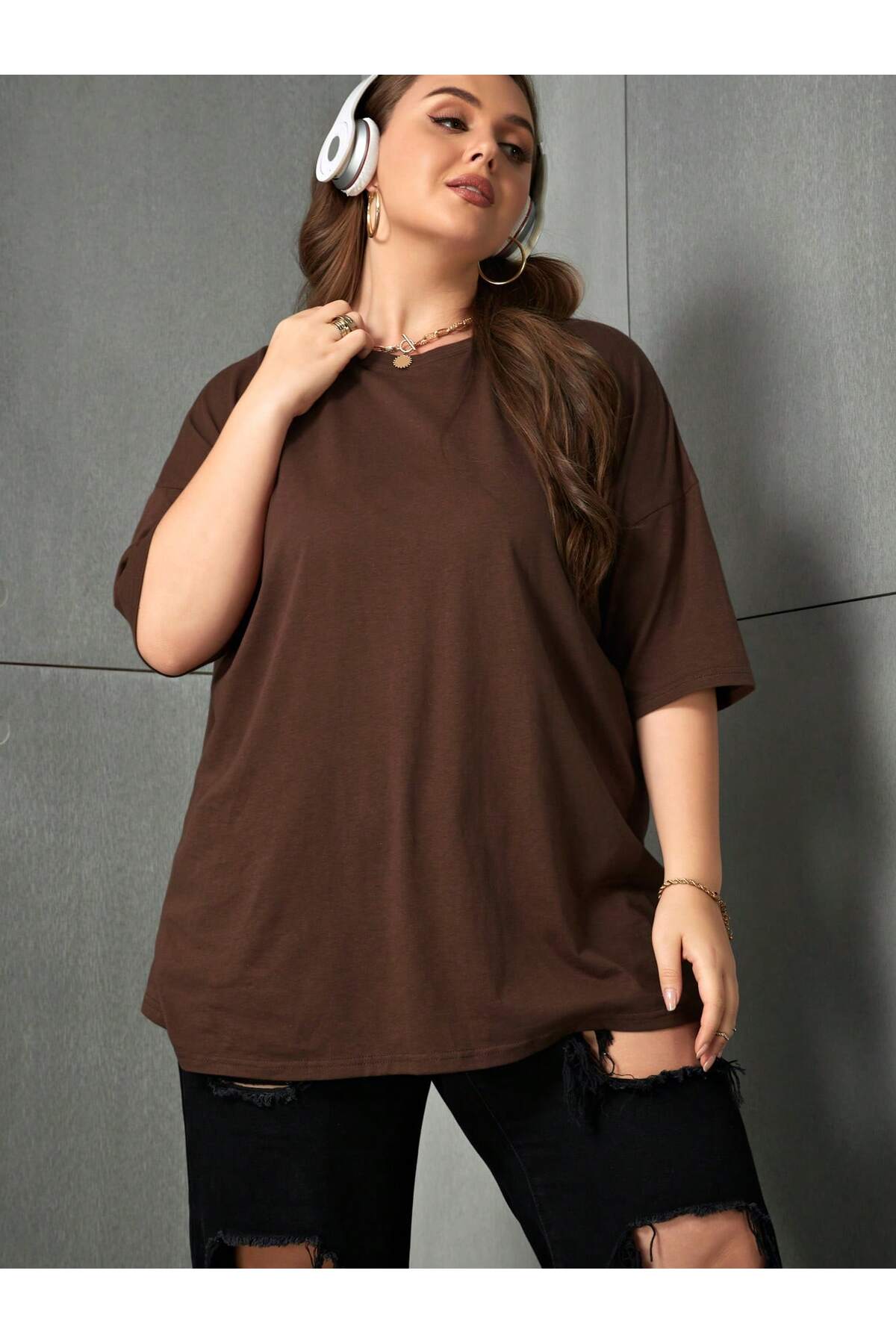DAXİS Sportwear Company Bisiklet Yaka Penye T-shirt görsel 3