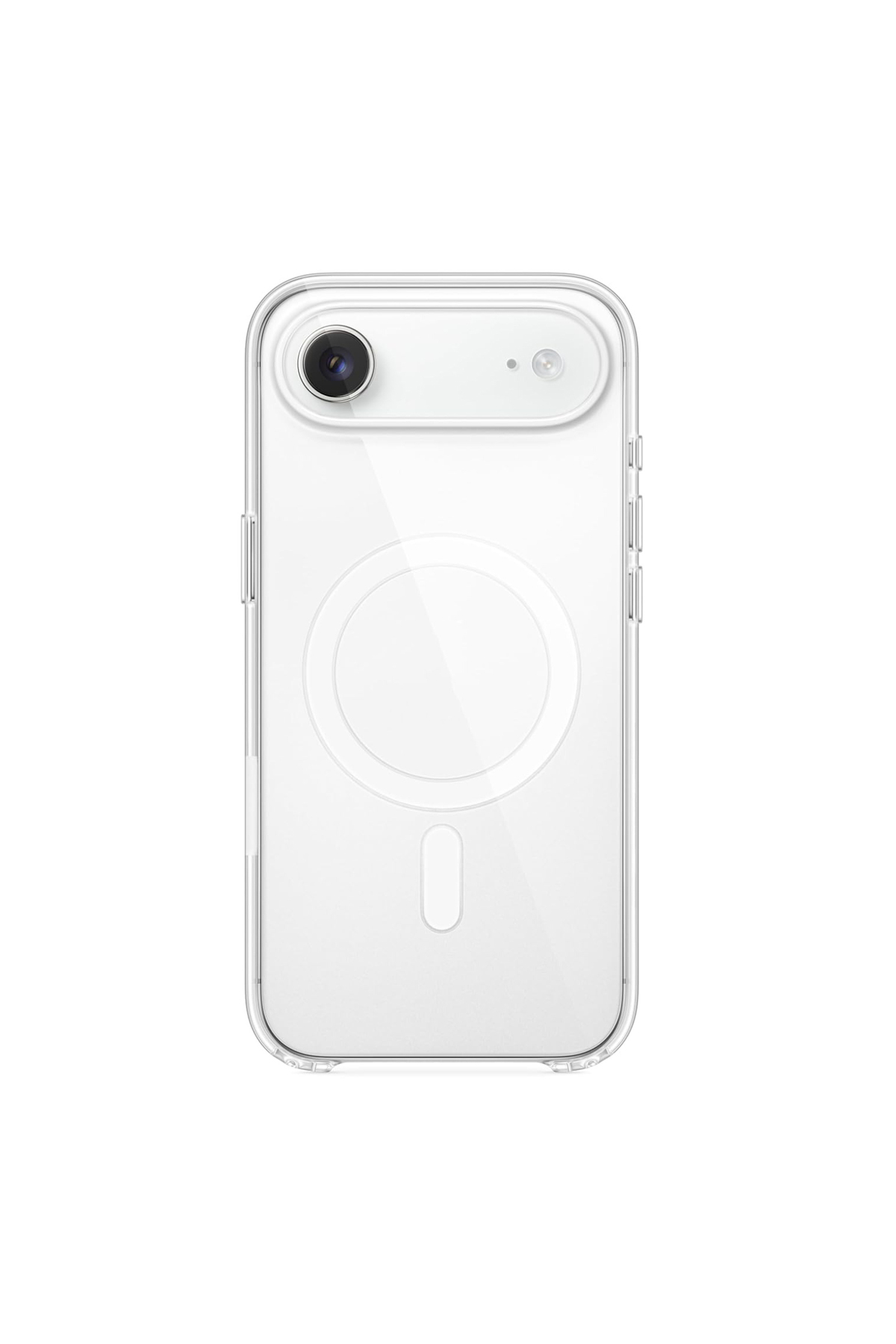 Apple iPhone 17 Air ile Uyumlu IC Çipli Animasyonlu M-Safe Sararmaz PC Premium Slim Şeffaf Kılıf