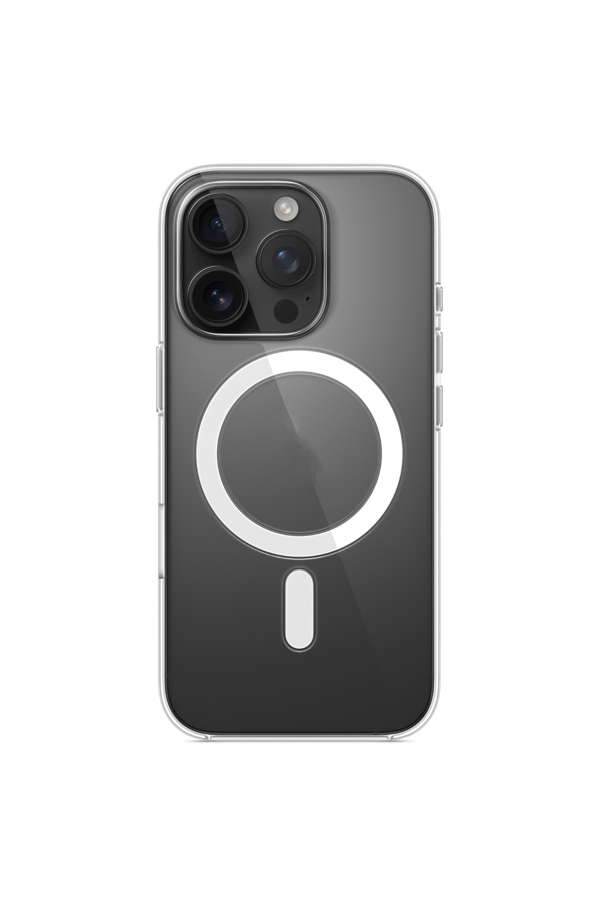 Apple iPhone 16 Pro ile Uyumlu IC Çipli Animasyonlu M-Safe Sararmaz PC Premium Slim Şeffaf Kılıf