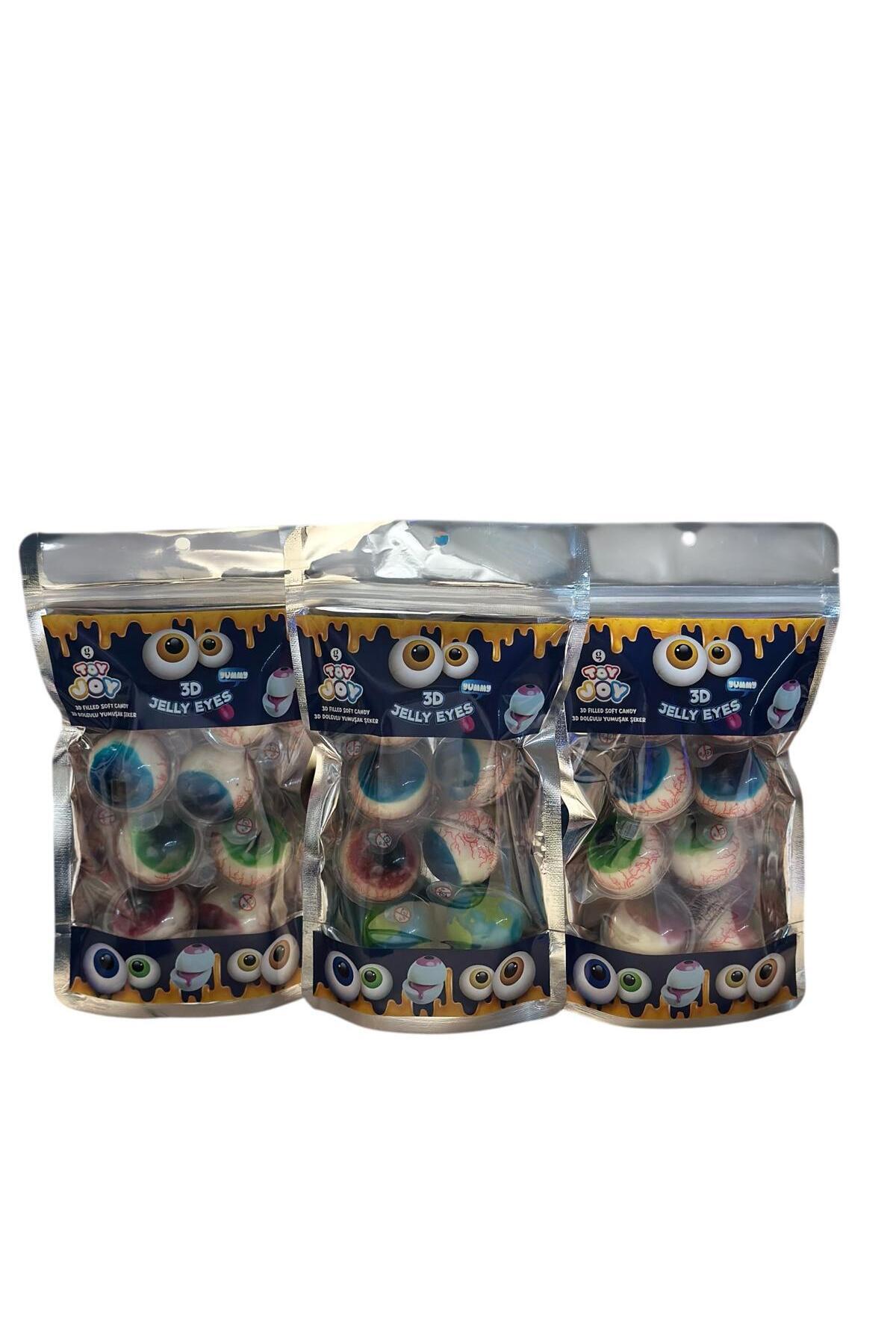 HOŞGARDENS Trolli Glotzer 3D JELLY EYES Büyük Boy Göz Yumuşak