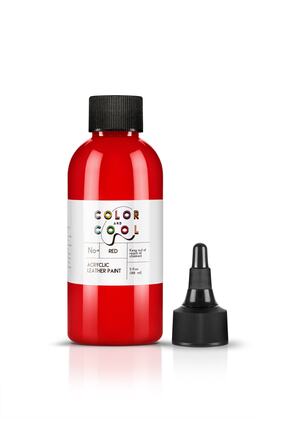 Color And Cool Kırmızı Akrilik Deri Boyası (30 ml) Tüm Deri Yüzeyleri Üzerind...