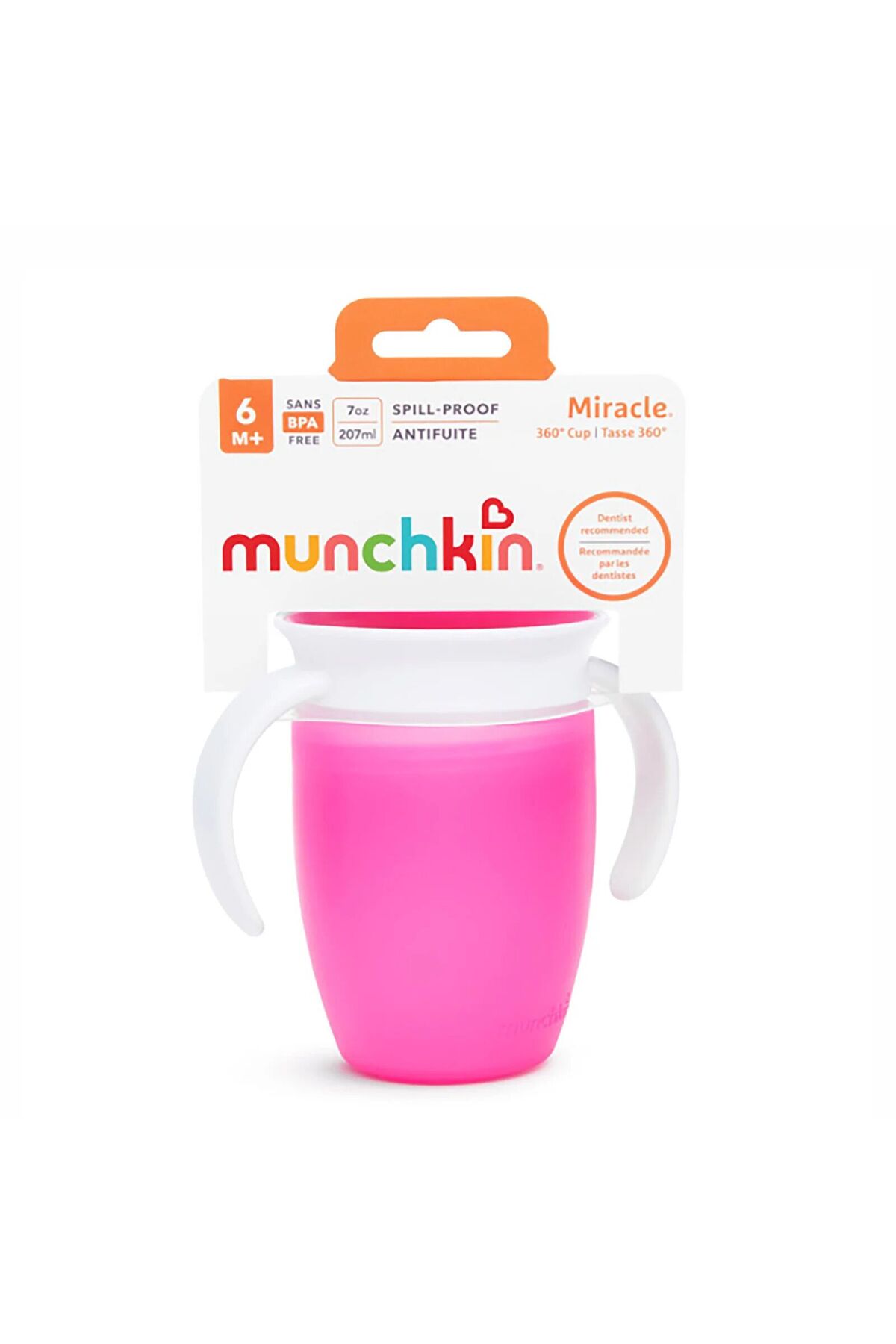 Munchkin Mucize 360° Alıştırma Bardağı 6 Ay+ 207 ml Pembe fotoğrafı 4 (önizleme)