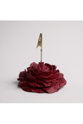 Roses Metal Not Tutucu Şakayık Çiçek Dekoratif Notluk