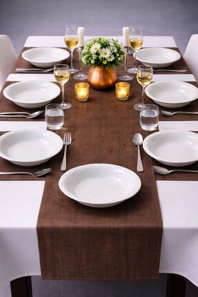 Miraçer Miraflor Porselen 19 cm Çukur Yemek Tabağı 6 adet