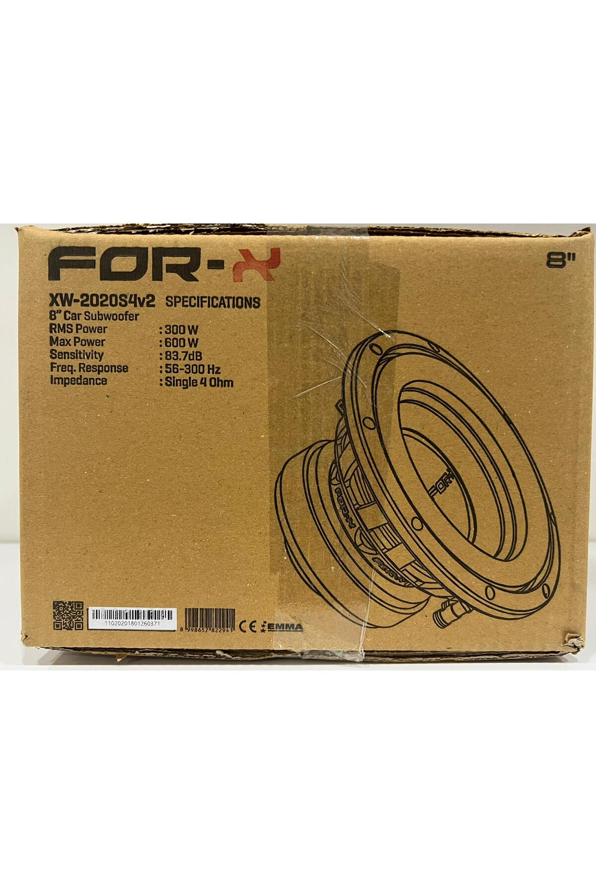 For-X XW-2020S4V2 600 WAT 300 RMS 20 CM BAS SUBWOOFER - Fiyatı