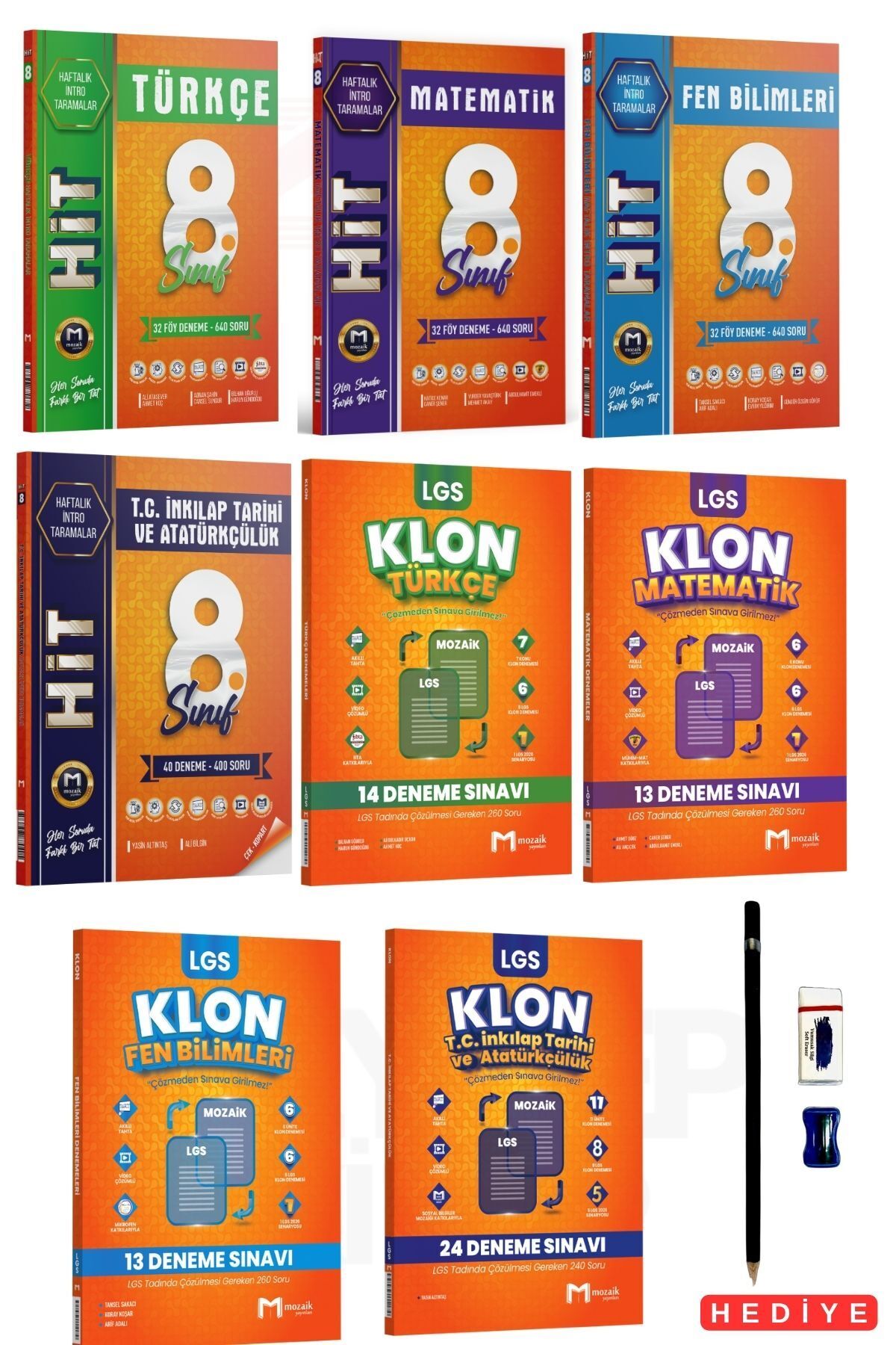 Mozaik Yayınları 8.Sınıf Tüm Dersler Haftalık İntro Taramalar-Klon