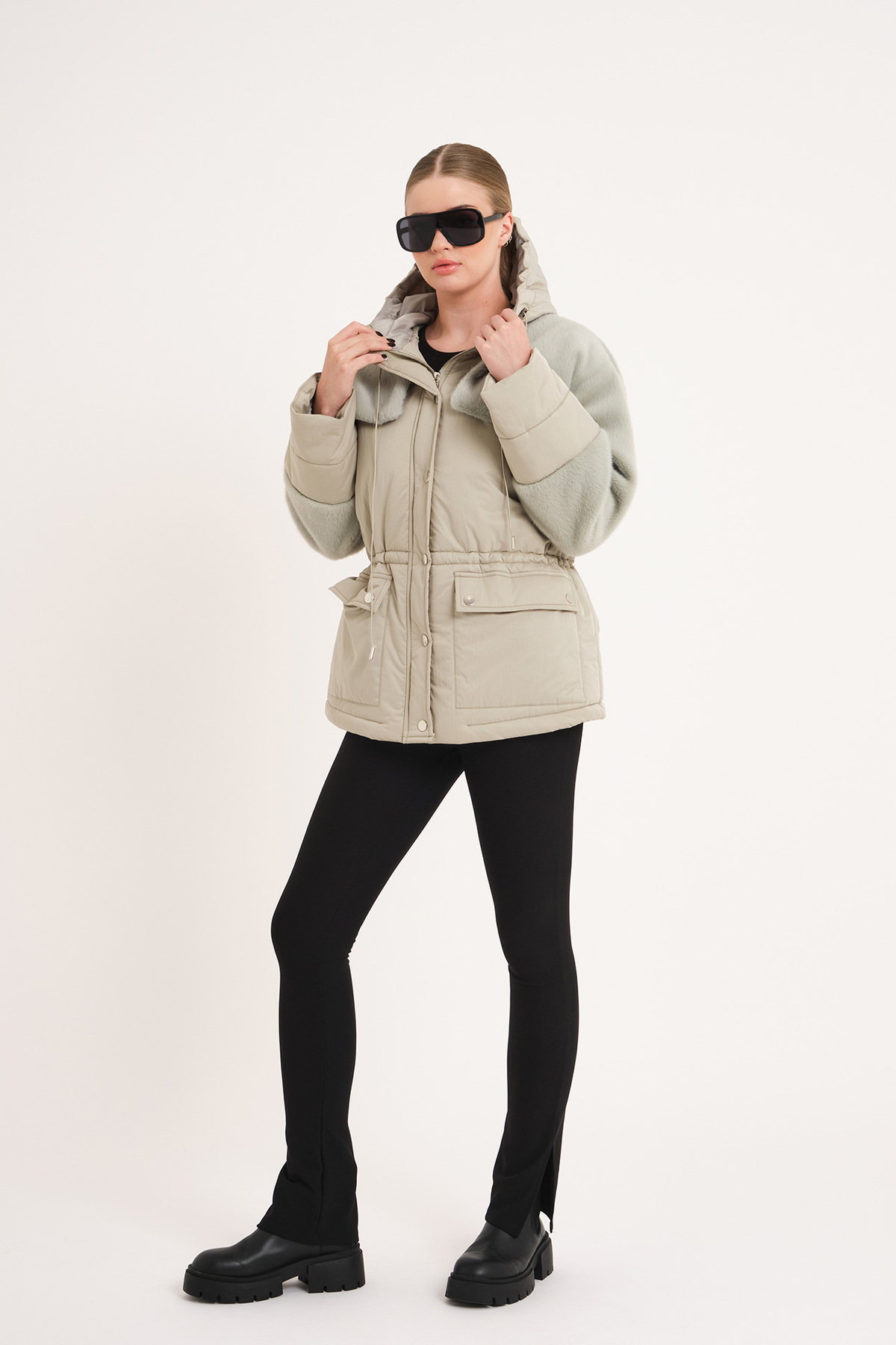 VERDA  Kürk Detaylı Mont - Görsel 2