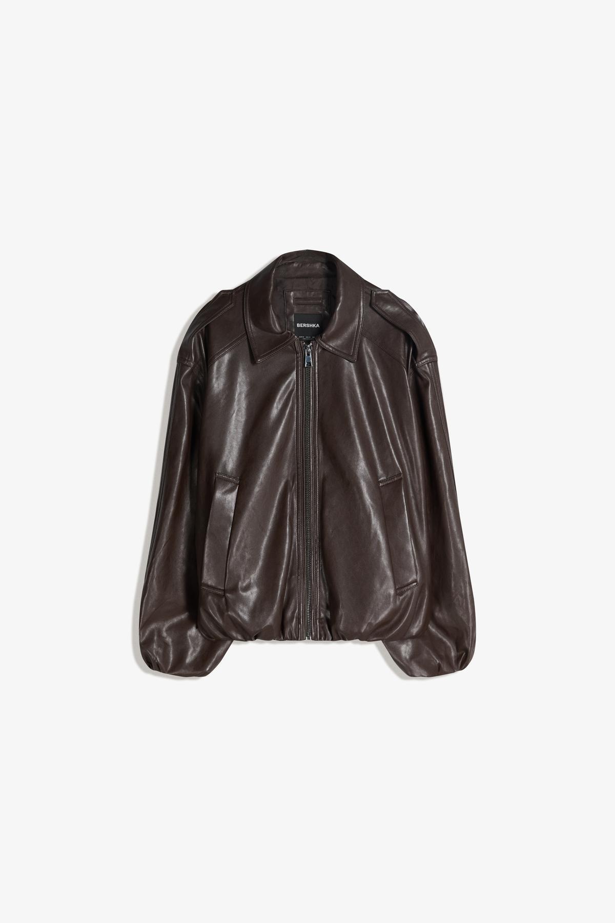 Bershka  Suni deri balon ceket - Görsel 2