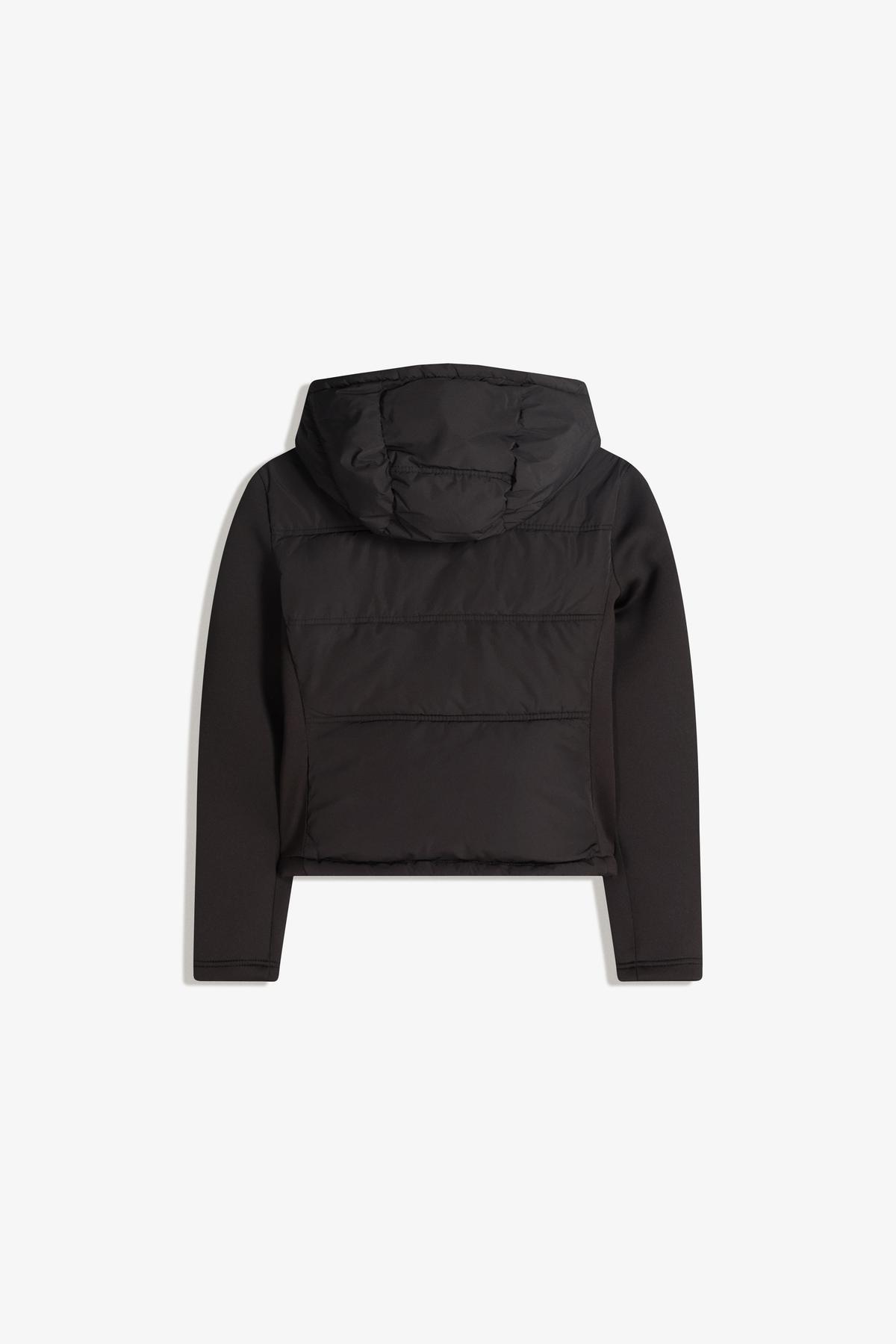 Bershka  Sentetik kauçuk kumaş görünümlü birleşik kapüşonlu ceket - Görsel 6