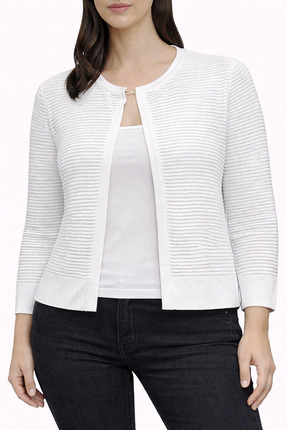 Neden Tekstil Beyaz Kısa Triko Hırka