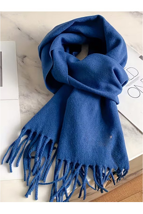 VELORA PRIVE -UNISEX % 100 YÜN ŞIK KALİTELİ PÜSKÜLLÜ DOKUMA ŞAL,ATKI 35X 200 CM