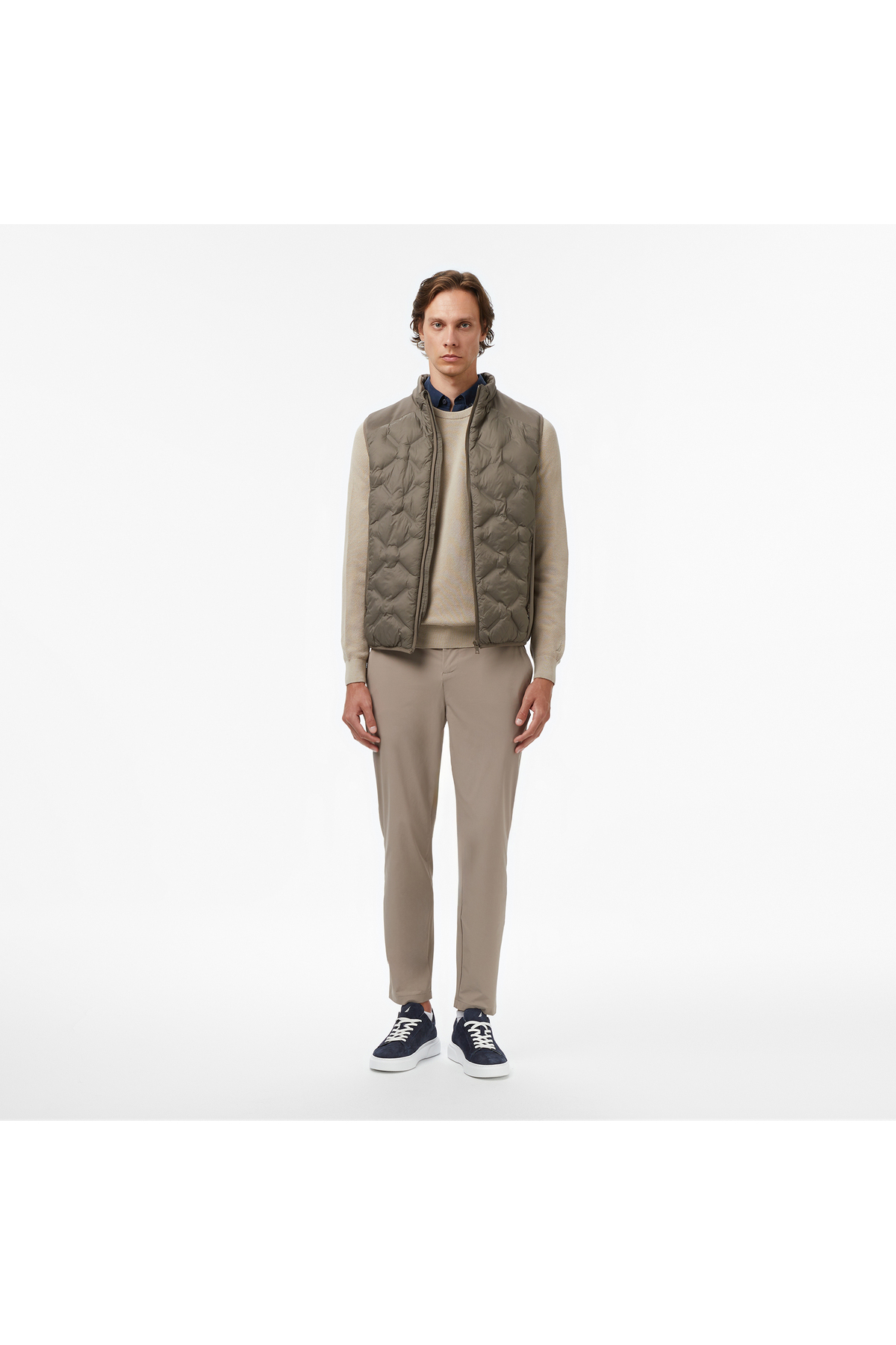 Nautica Erkek Kahverengi Regular Fit Yelek görsel 3