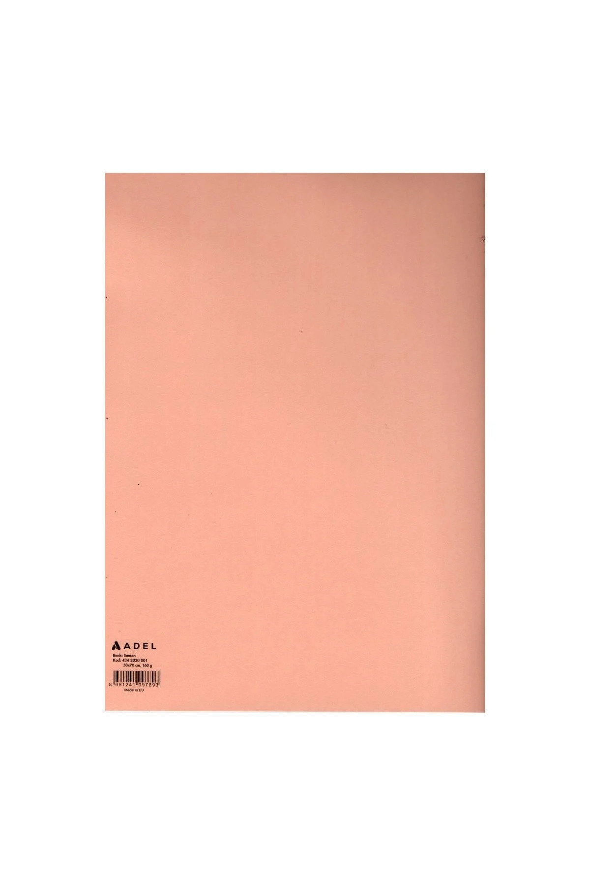 Adel 📄 Fon Kartonu 160 gr 50×70 cm – Somon (3 Adet) 📄
