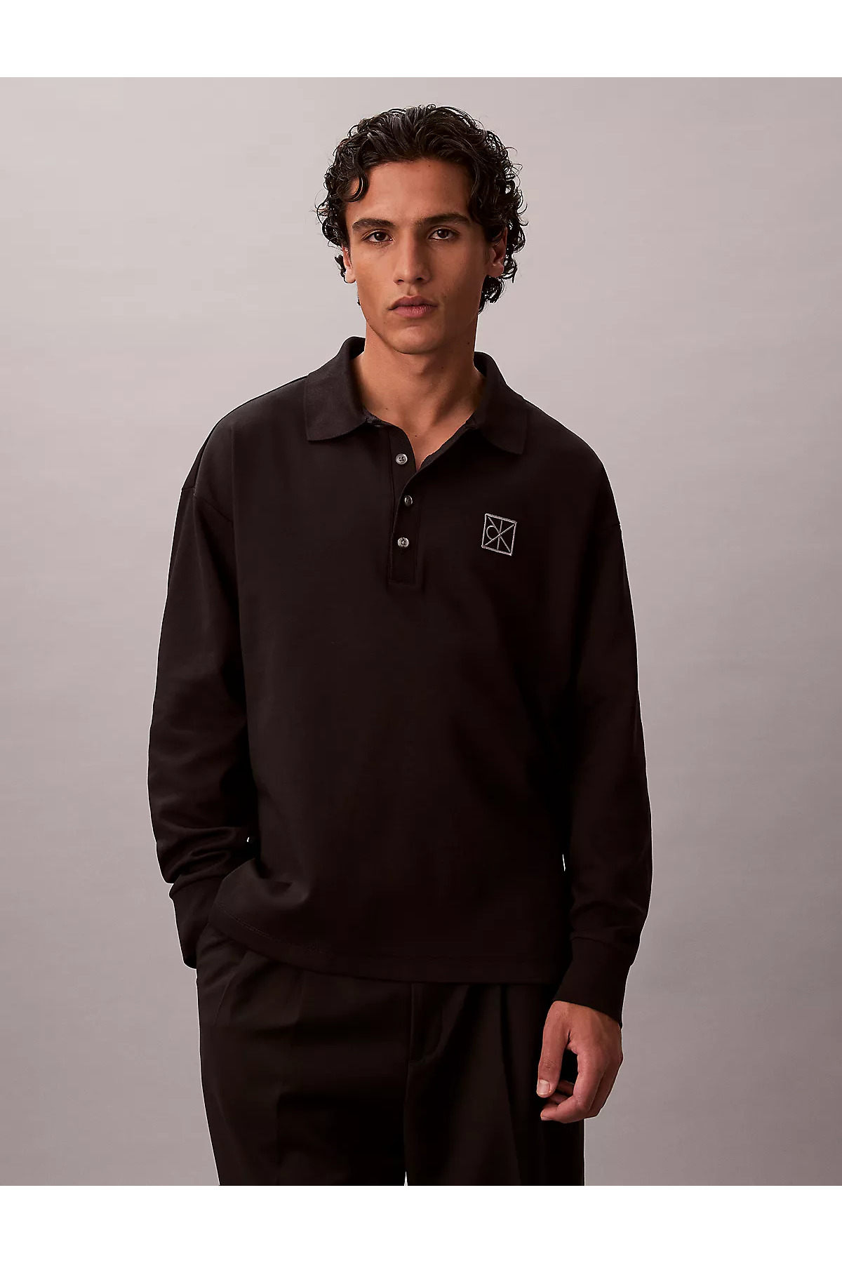 کلوین کلاین پولو شرت مردانه طرح CK مدل LV04LE212G-UB1