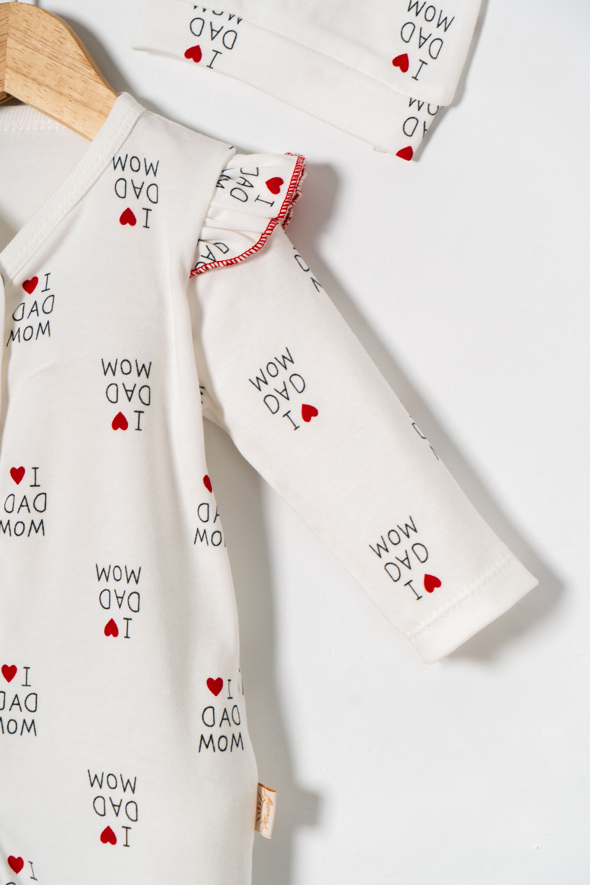 Miniday Baby Kız Bebek Baskılı Tulum Şapkalı Yeni doğan %Pamuklu Hastane çıkışı Uyku Tulumu Önden Çıtçıtlı Basıc fotoğrafı 4 (önizleme)