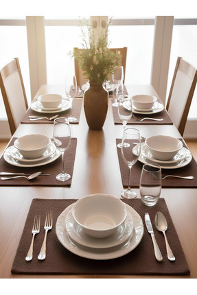 Miraçer Miraflor 18 Parça Porselen Yemek Takımı Premium 6 Kişilik