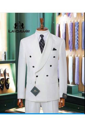 ilayda emir KIRLANGIÇ YAKA, KRUVAZE, SLİMFİT, 6 DROP, 6 DÜĞMELİ, ERKEK TAKIM ...