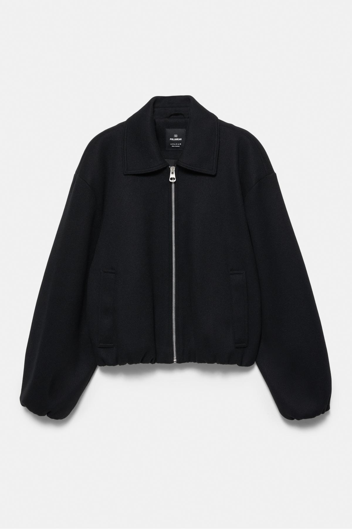 Pull & Bear  Yumuşak kumaş balon ceket - Görsel 6