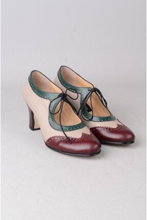 SEÇ KUNDURA SEÇ 858 HAKİKİ KÖSELE ÖZEL ÜRETİM KADIN DANS AYAKKABISI (Topuk Bo...