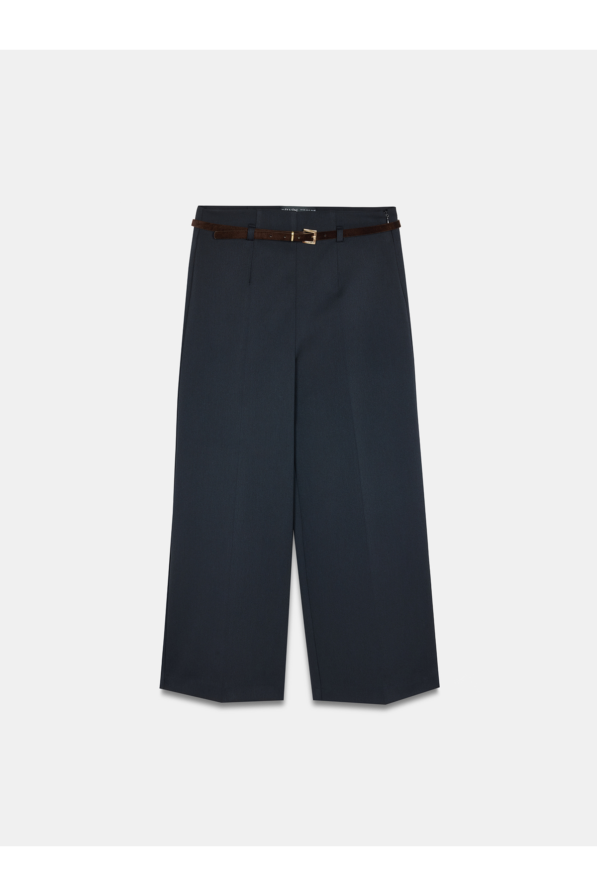 Dilvin 72254 Kemerli Culotte Pantolon-K.Lacivert görsel 5
