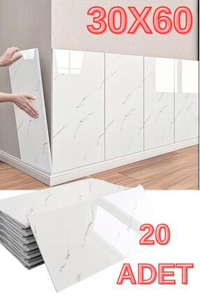 Renkli Duvarlar CF-1035 20 Adet Fayans Mermer Sünger Duvar Kendinden Yapışkan...