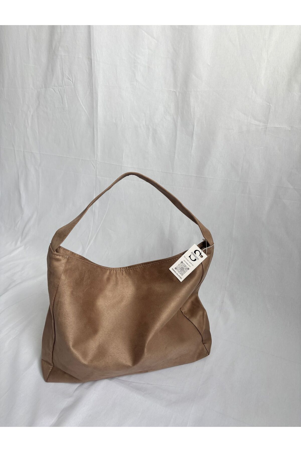 Women's Suede Shabby Shopper Bag