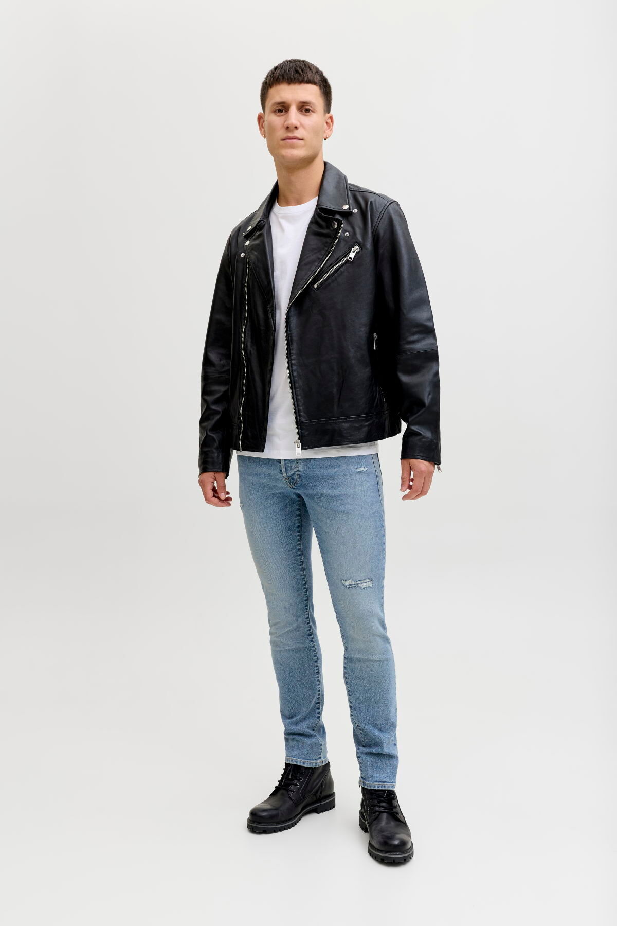 شلوار جین مردانه راسته فاق نرمال | جک اند جونز Jack & Jones 12289541 - تصویر 5