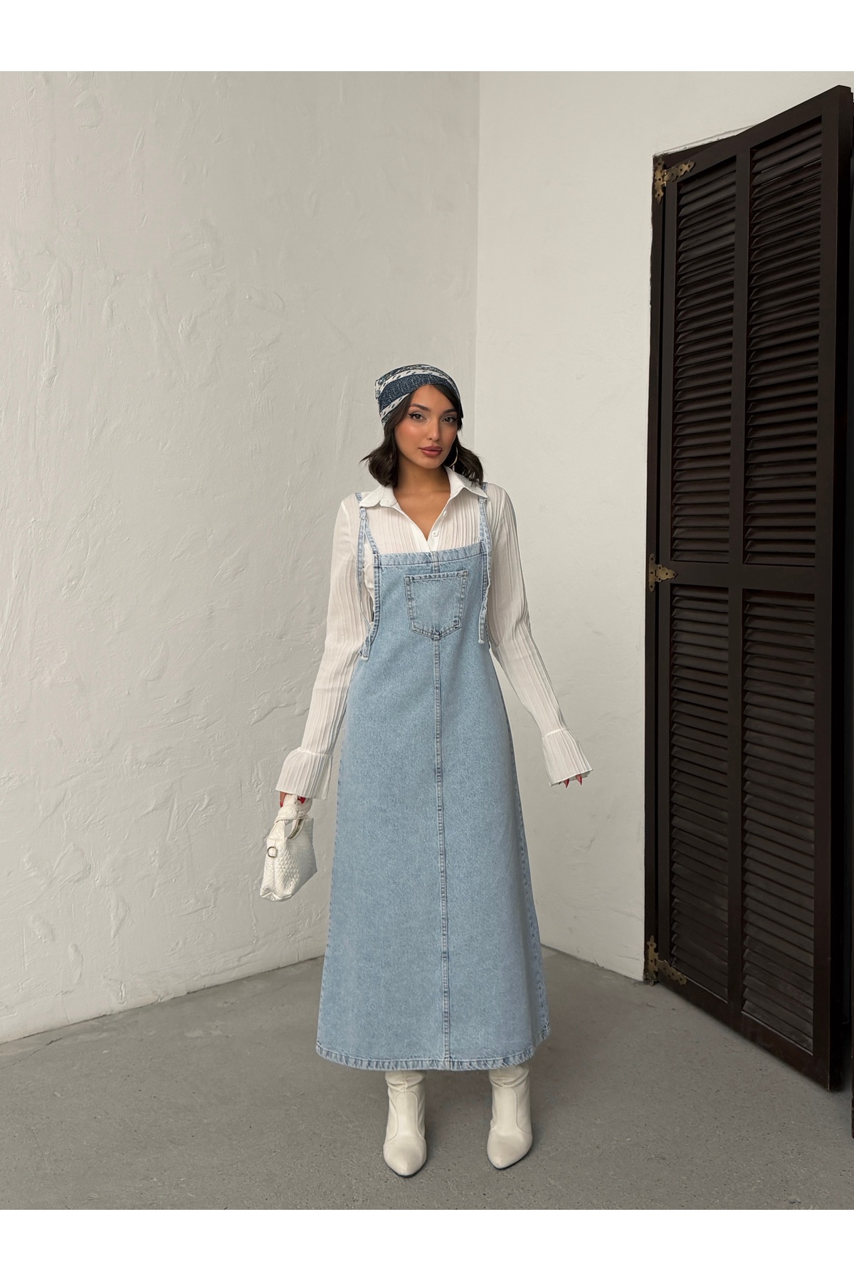 Blue Wings  UZUN BAHÇIVAN ELBİSE - Görsel 3