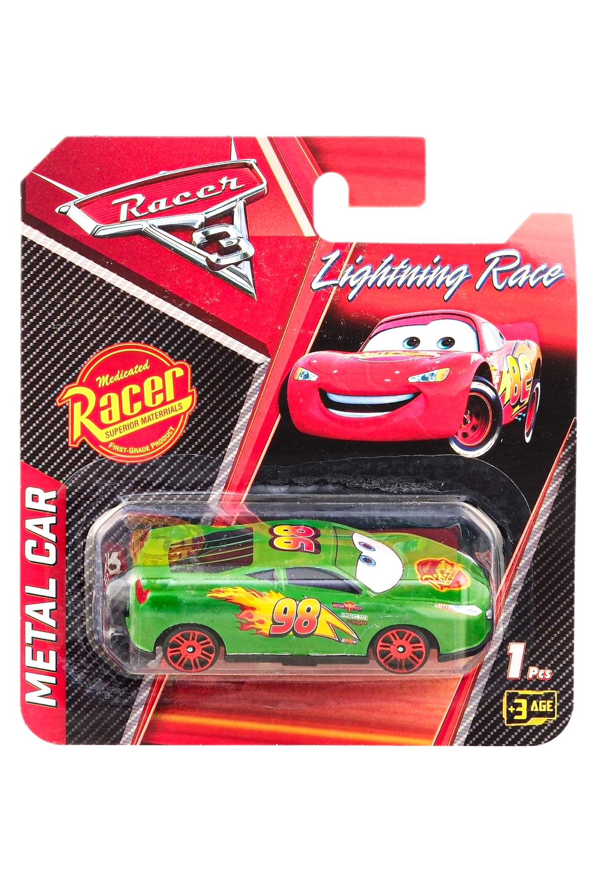 Brother Toys 1 Adet Metal Şimşek Mcqueen Araba Seti Oyuncak 1 Adet Araba fotoğrafı 3 (önizleme)