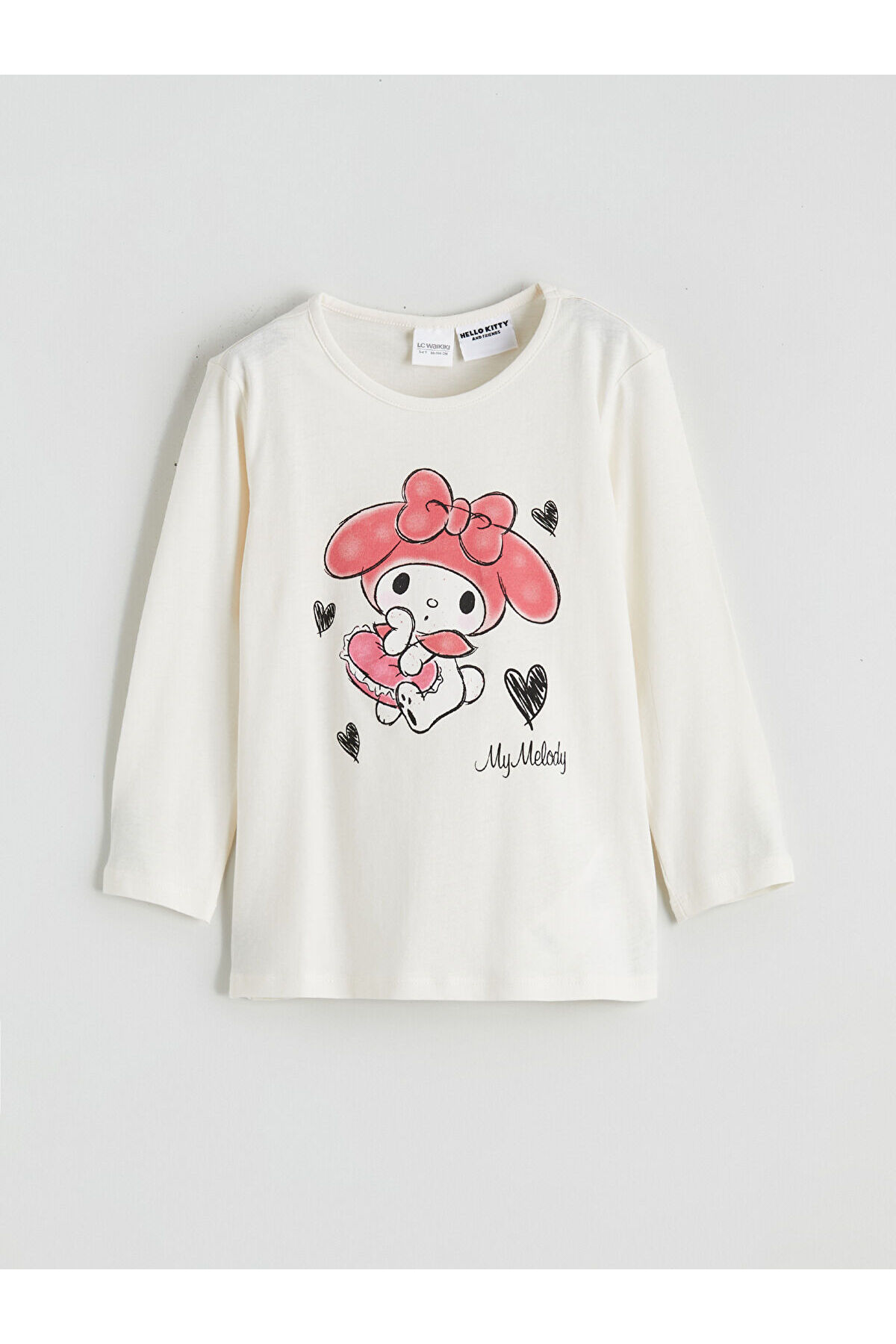 LC Waikiki Ekru My Melody Baskılı Kız Çocuk Pijama Takımı fotoğrafı 3 (önizleme)