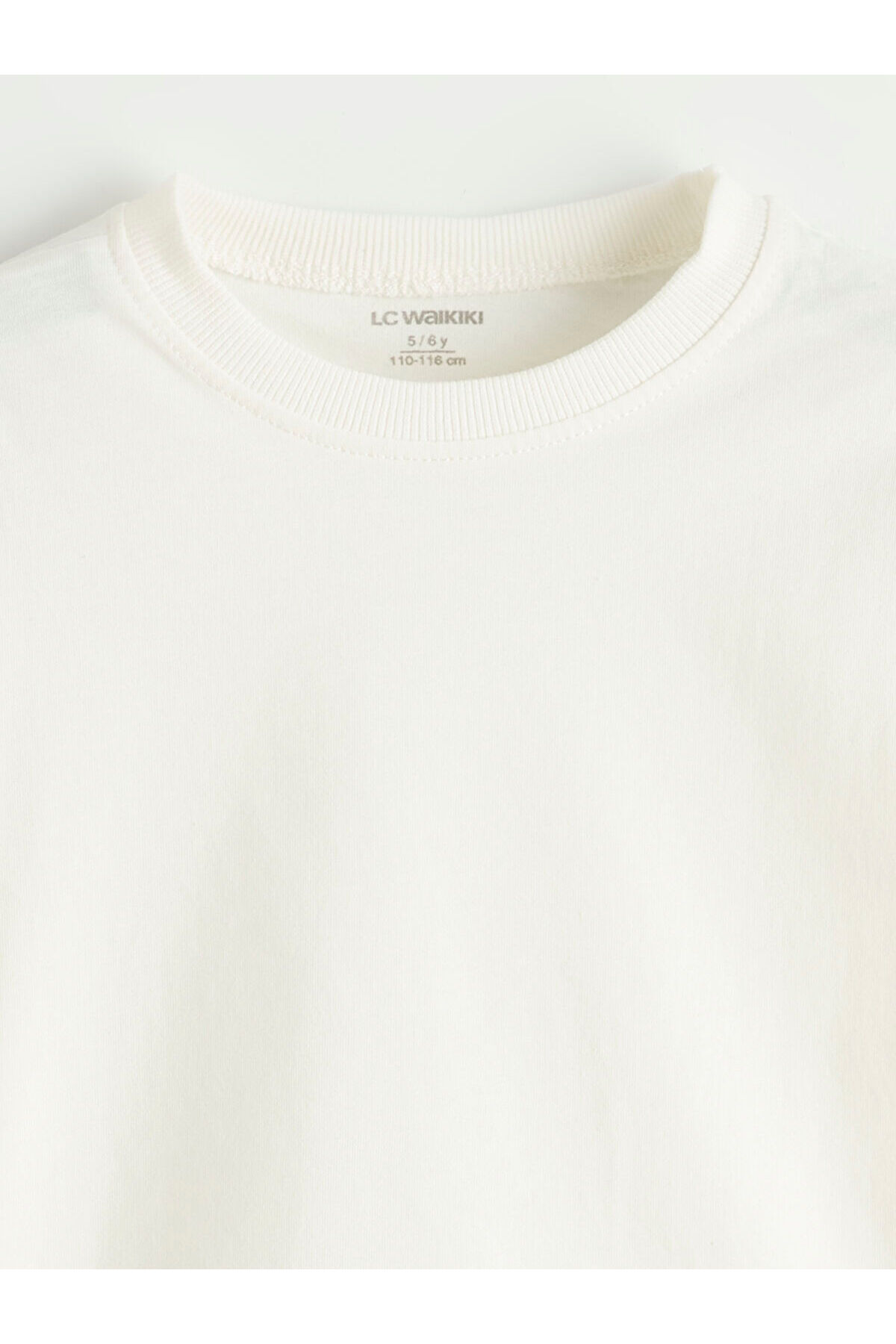 LC Waikiki Nevaa Collection Ekru Bisiklet Yaka Erkek Çocuk Tişört 3'lü fotoğrafı 5 (önizleme)