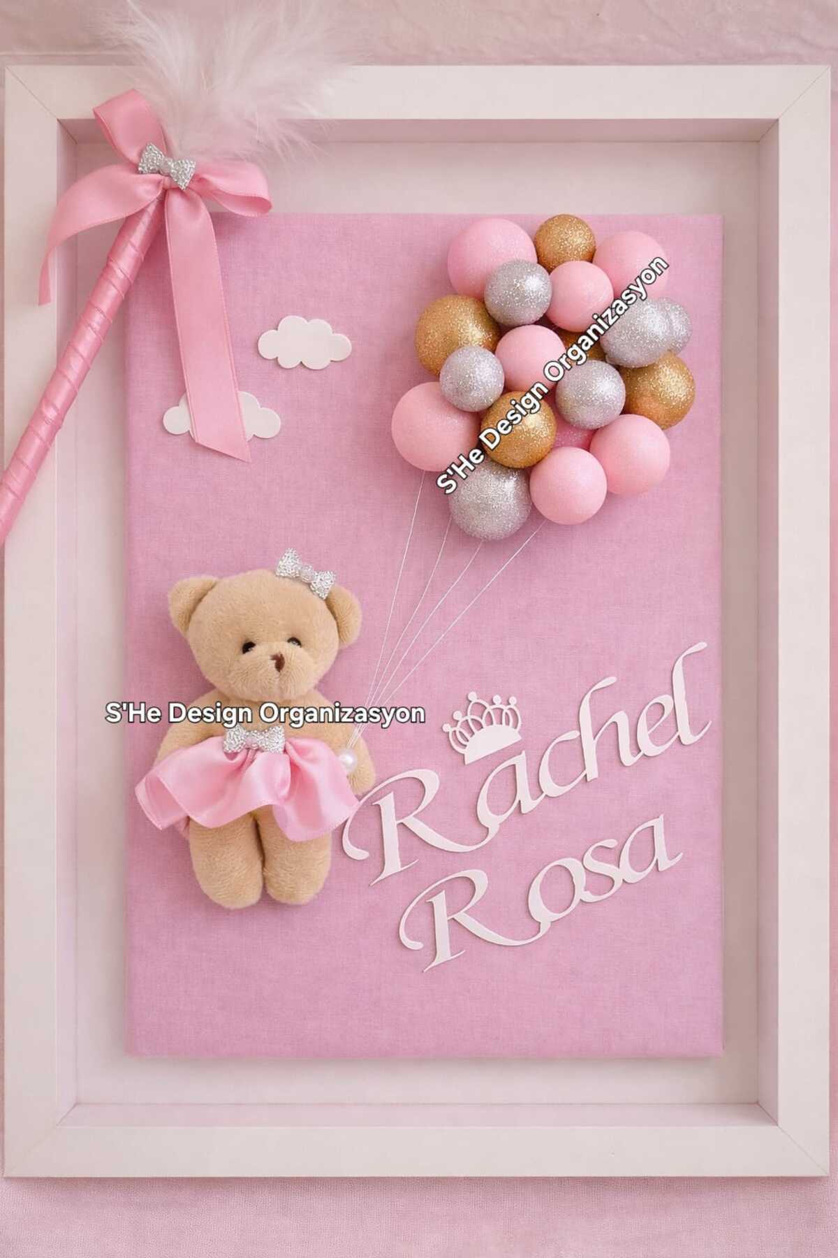 s'he design organizasyon Bebek İsmine Özel Hazırlanan Anı Hatıra Defteri fotoğrafı 5 (önizleme)