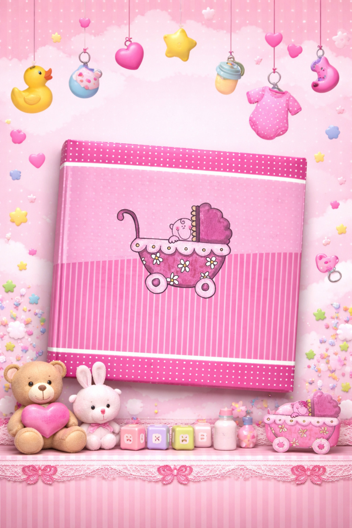 NRCN 10x15 200 Fotoğraflık Bebek Albümü İçi Anı Yazma Bölümlü Fotoğraf albümü fotoğrafı 3 (önizleme)