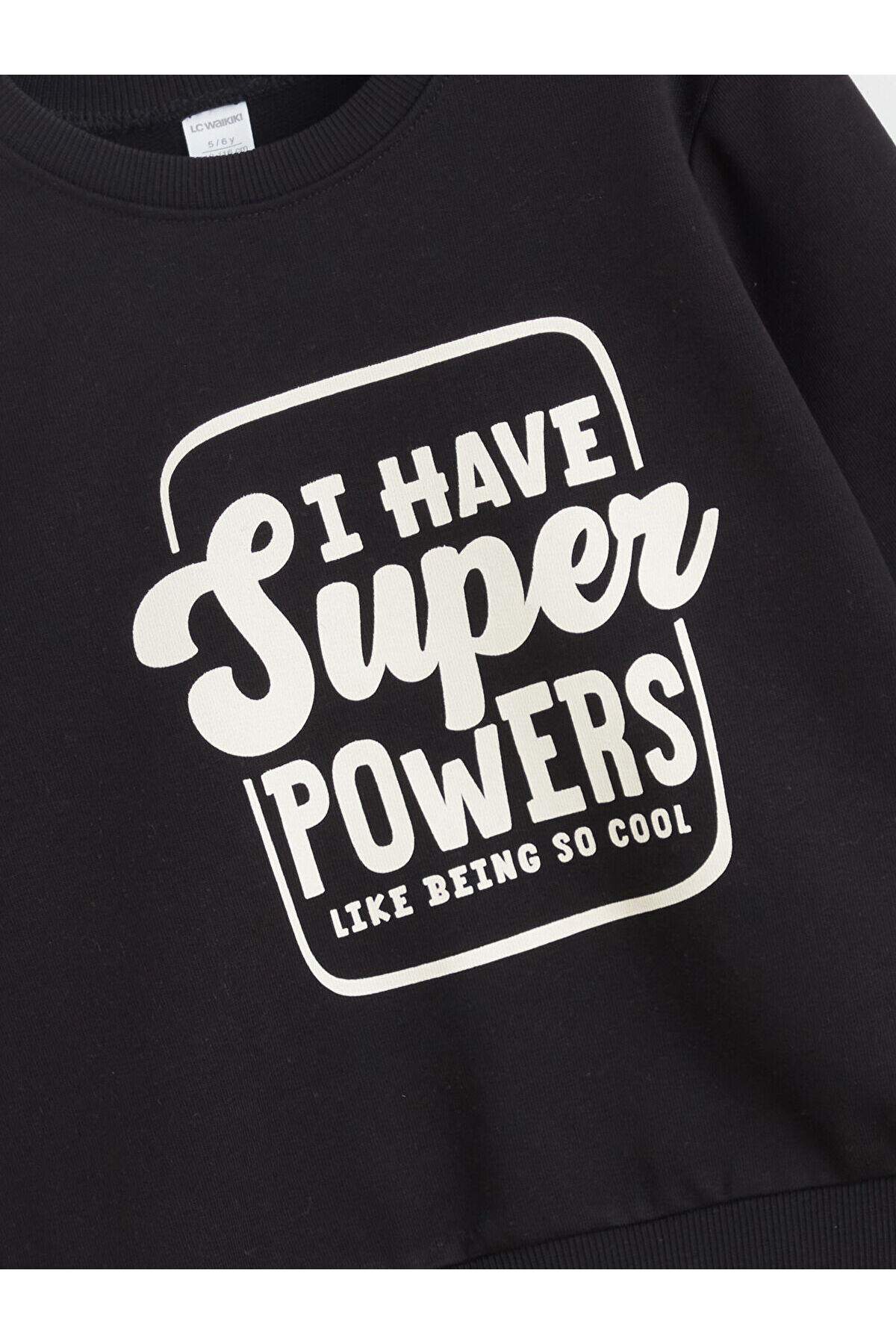 LC Waikiki Meral Collection Bej Bisiklet Yaka Erkek Çocuk Sweatshirt 2'li fotoğrafı 6 (önizleme)