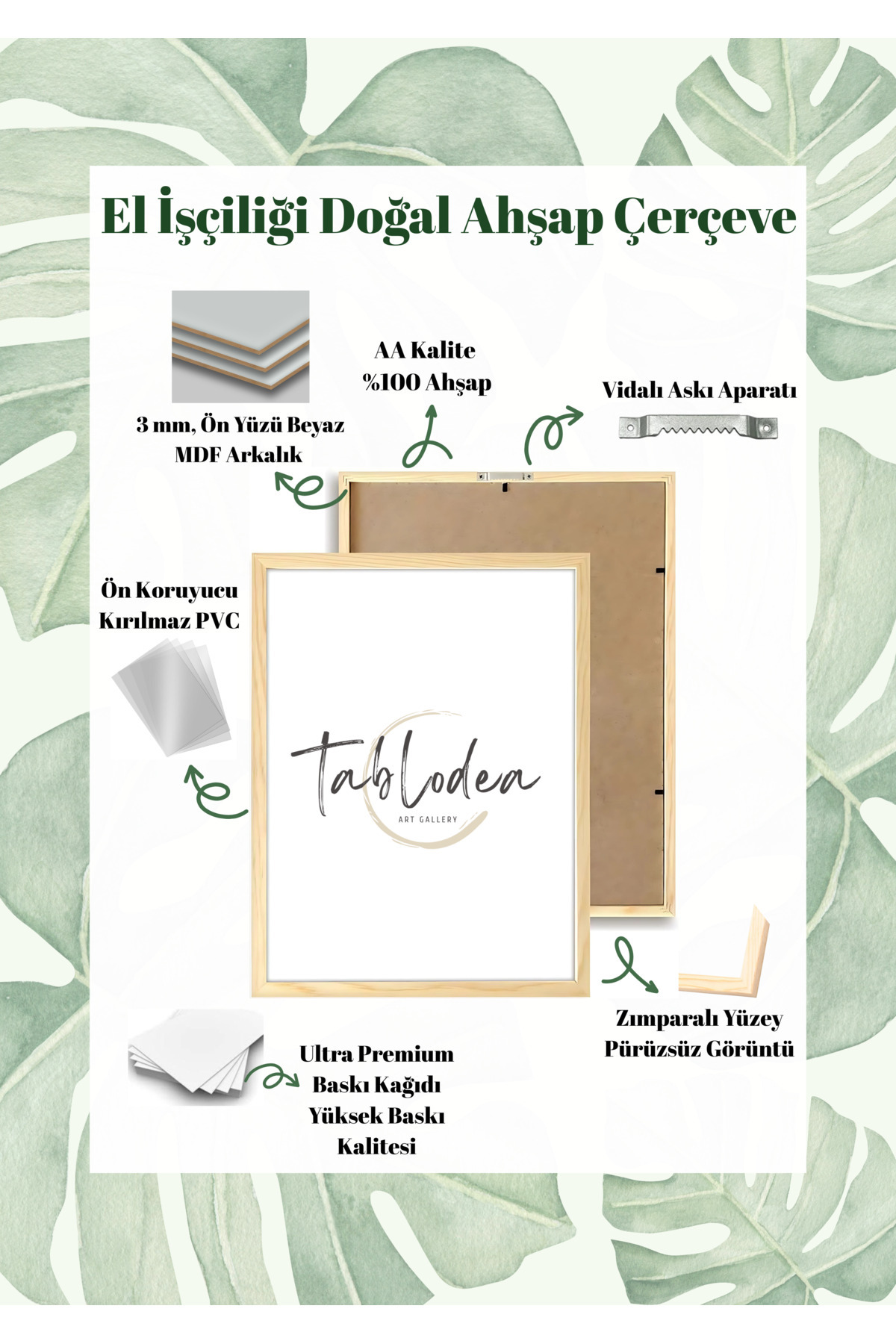 tablodea Pinterest Fotoğraflı Bebek 1 Yaş Anı Tablosu TD Kişiye Özel Tasarım Çerçeveli Fotoğraf Baskısı Tablo fotoğrafı 4 (önizleme)