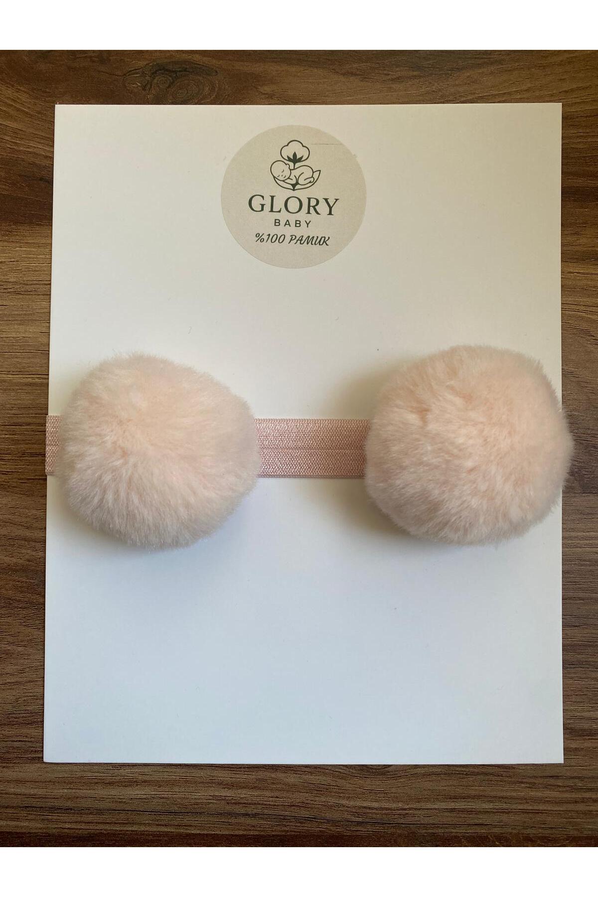 GLORY BABY Kız Çocuk Bebek Ponponlu Bandana 2'li Set fotoğrafı 2 (önizleme)