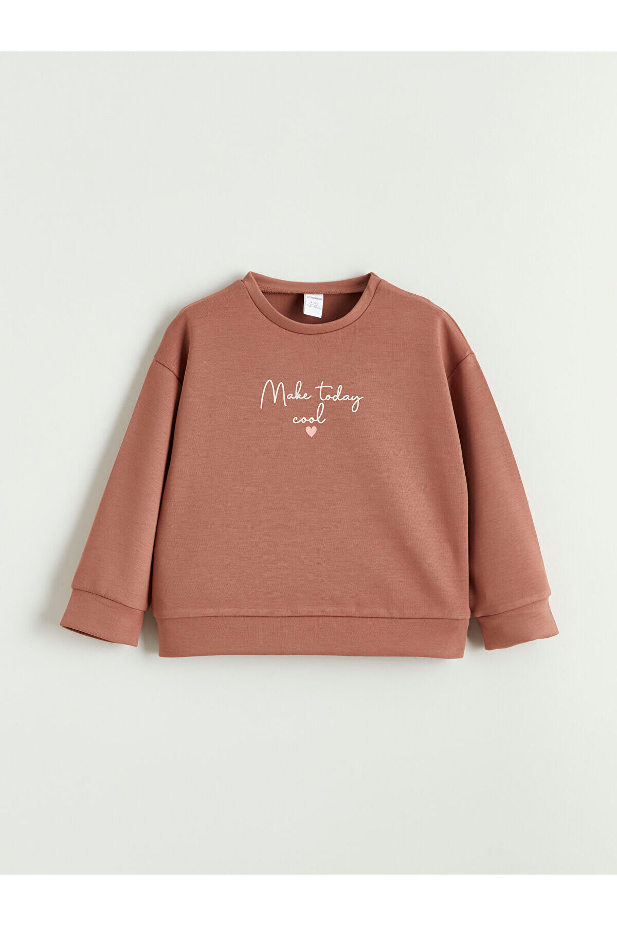 LC Waikiki Nevaa Collection Kahverengi Kız Çocuk Sweatshirt ve Pantolon Takım fotoğrafı 4 (önizleme)