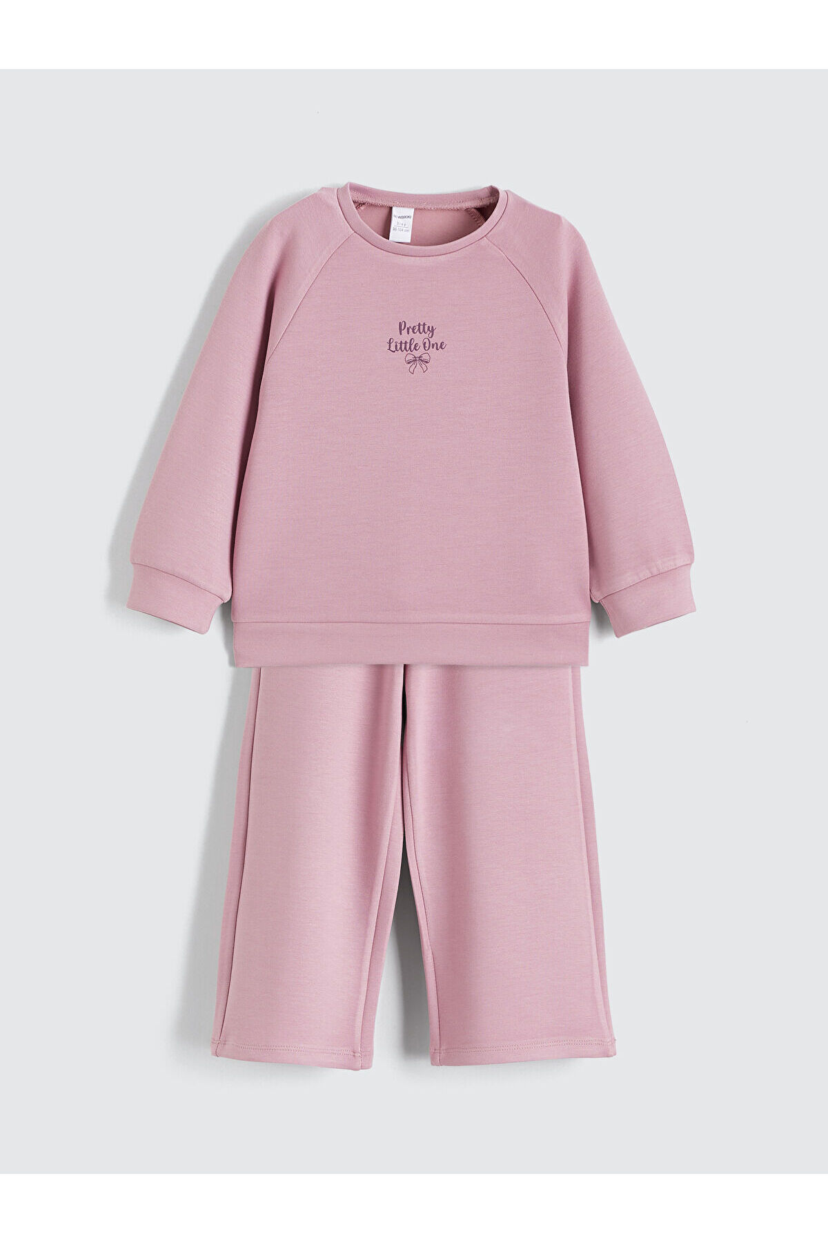LC Waikiki Meral Collection Lila Baskılı Kız Çocuk Sweatshirt ve Pantolon fotoğrafı 2 (önizleme)