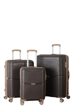 MÇS V379 AURA Y.ÜRETİM PP VALİZ SİYAH SET