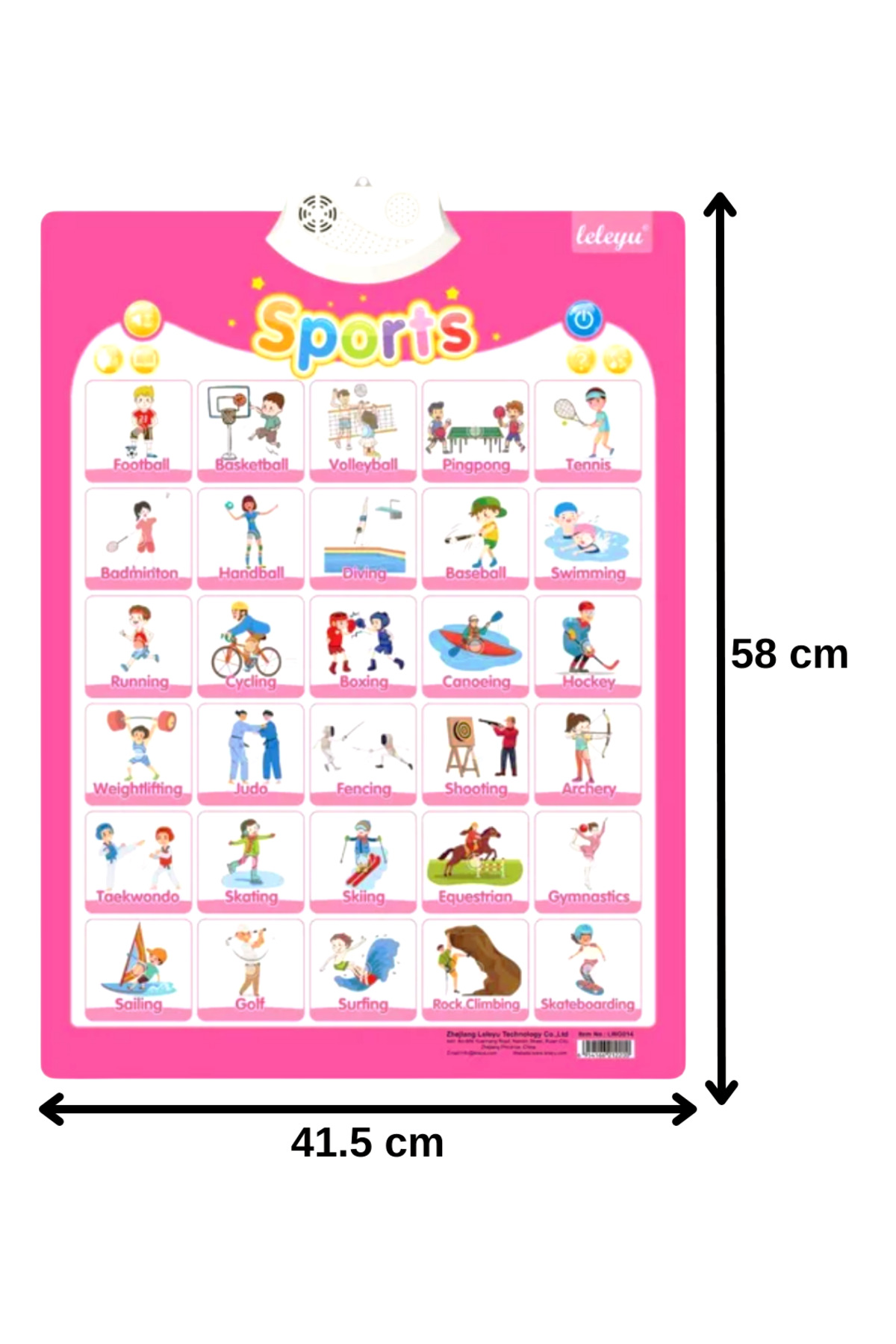 TALOO sesli kitaplar Sports Ingilizce Konuşan Sesli Poster fotoğrafı 2 (önizleme)