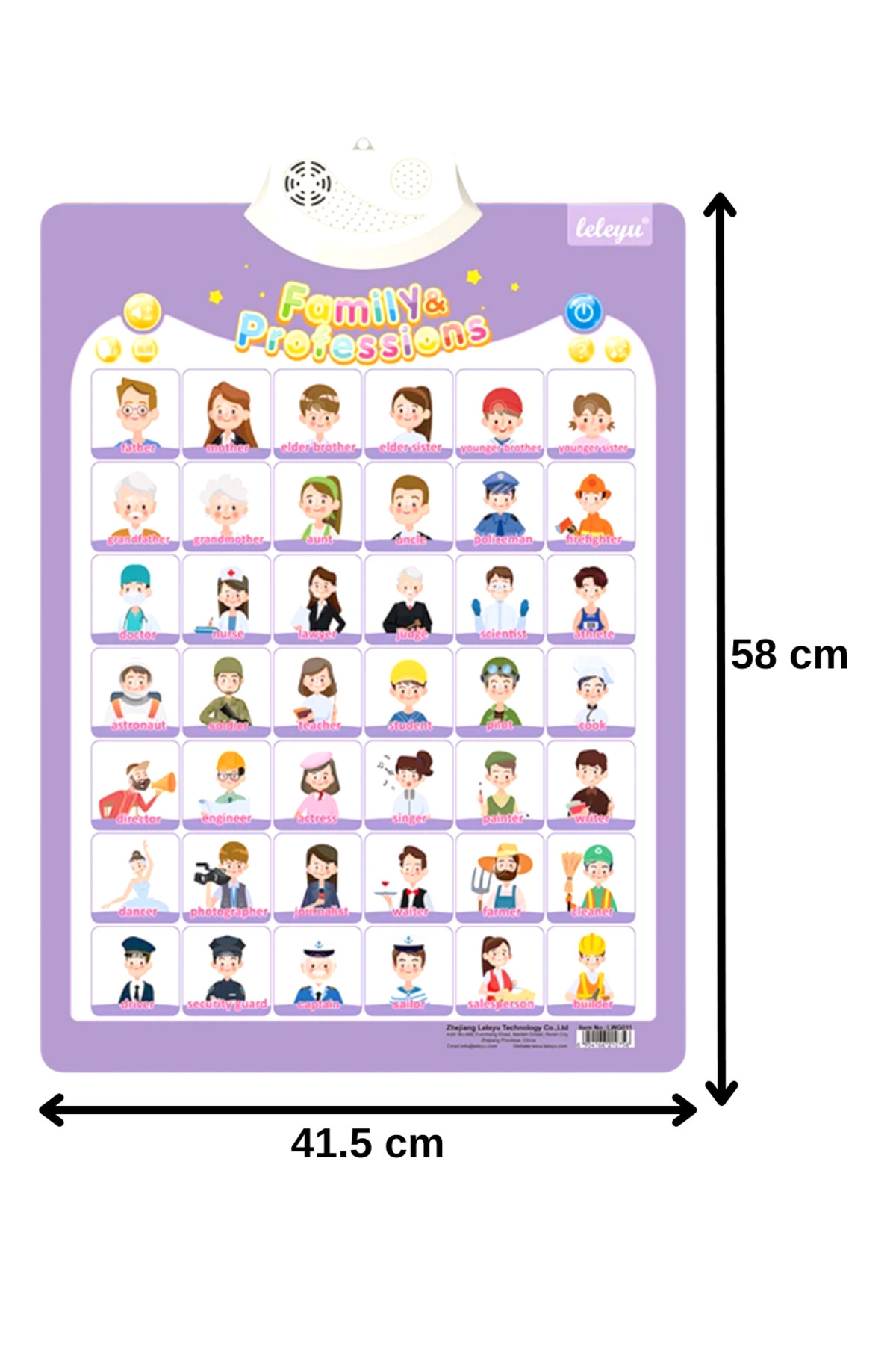 TALOO sesli kitaplar Family & Occupations Ingilizce Konuşan Sesli Poster fotoğrafı 4 (önizleme)