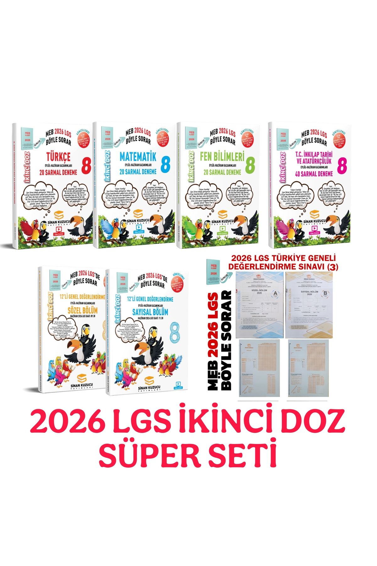 SİNAN KUZUCU YAYINLARI 2026 LGS - İKİNCİ DOZ SÜPER SET - Fiyatı