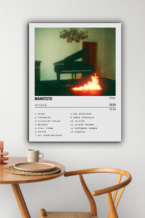 postercraft Ati242 Manifesto Albüm Tasarım Modern Panel Tablo Poster