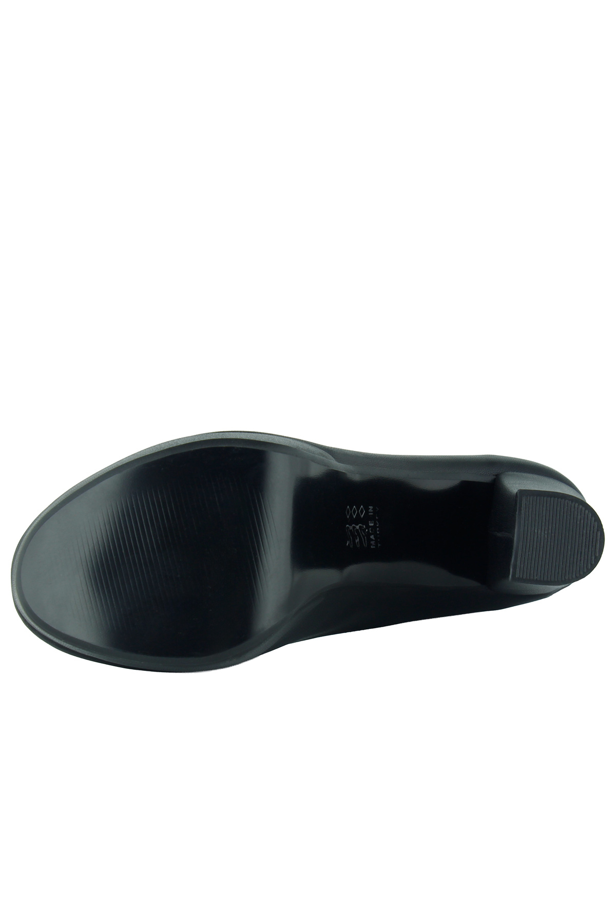 Erkan Saçmacı  Lina Siyah Vegan Yuvarlak Burun Kalın Platform Topuklu Ayakkabı - Görsel 6