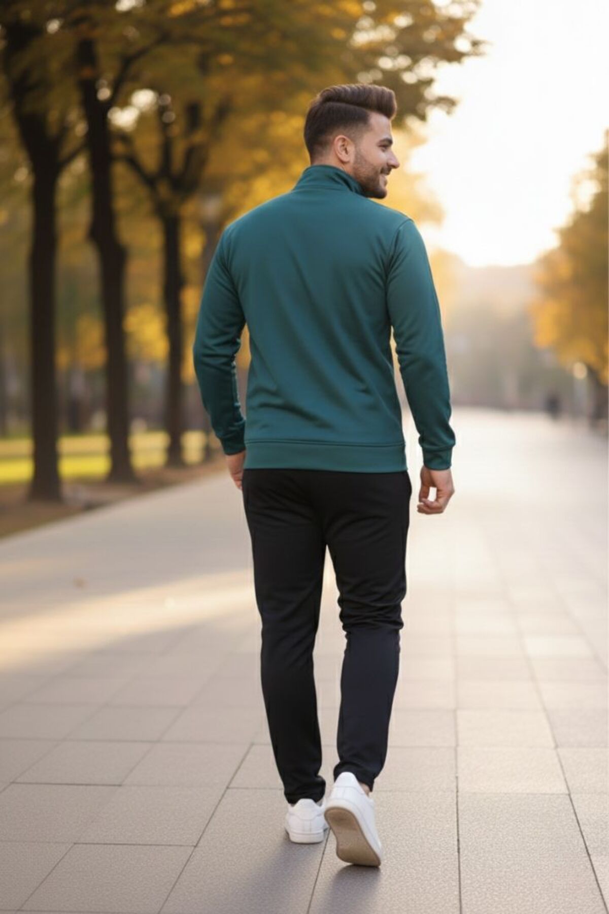 ست گرمکن مردانه مدل Relaxed Fit مخصوص فصل جدید — سبز M01596179 — تصویر 4 از 5